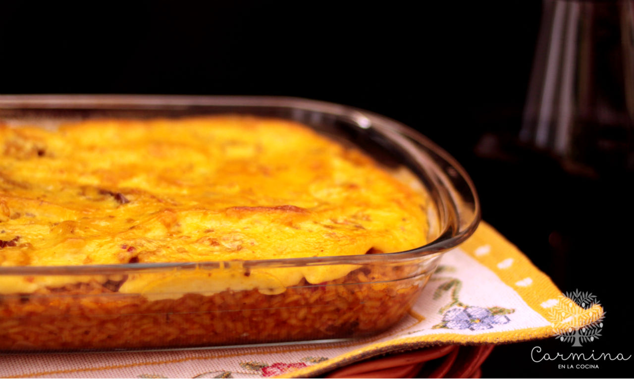 Arroz collares cordero con costra de alicurry