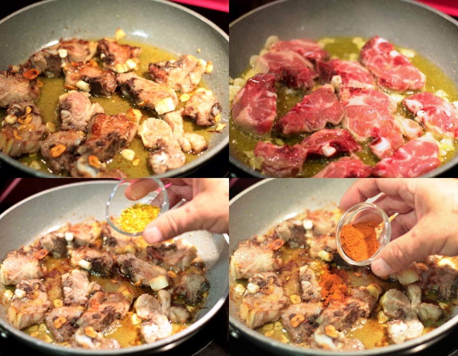 como hacer arroz cordero costrado curry