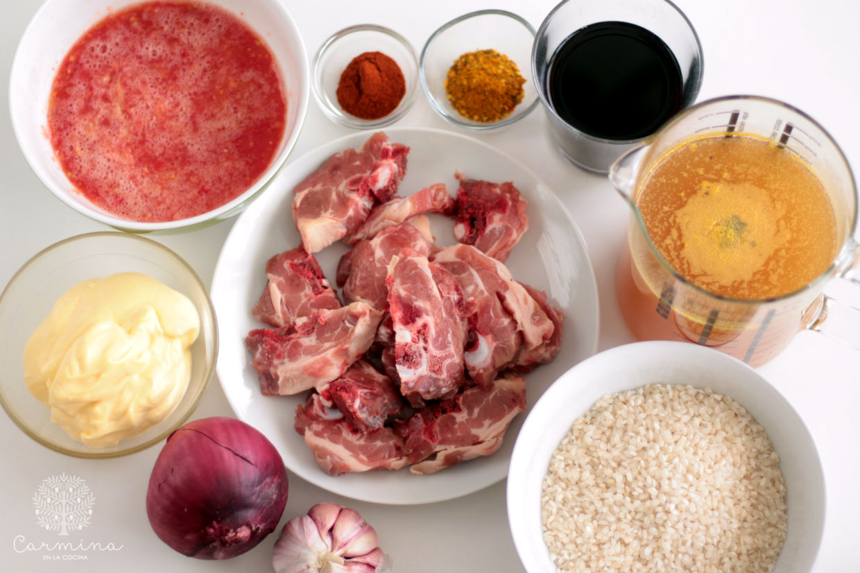 ingredientes arroz cordero alicurry