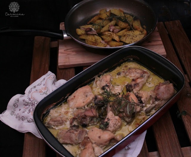 Pollo asado con leche Pollo asado con leche