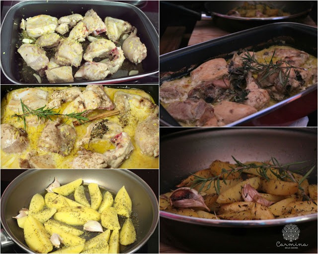Pollo asado con leche Pollo asado con leche