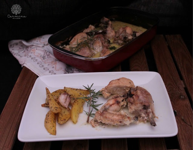 Pollo asado con leche Pollo asado con leche